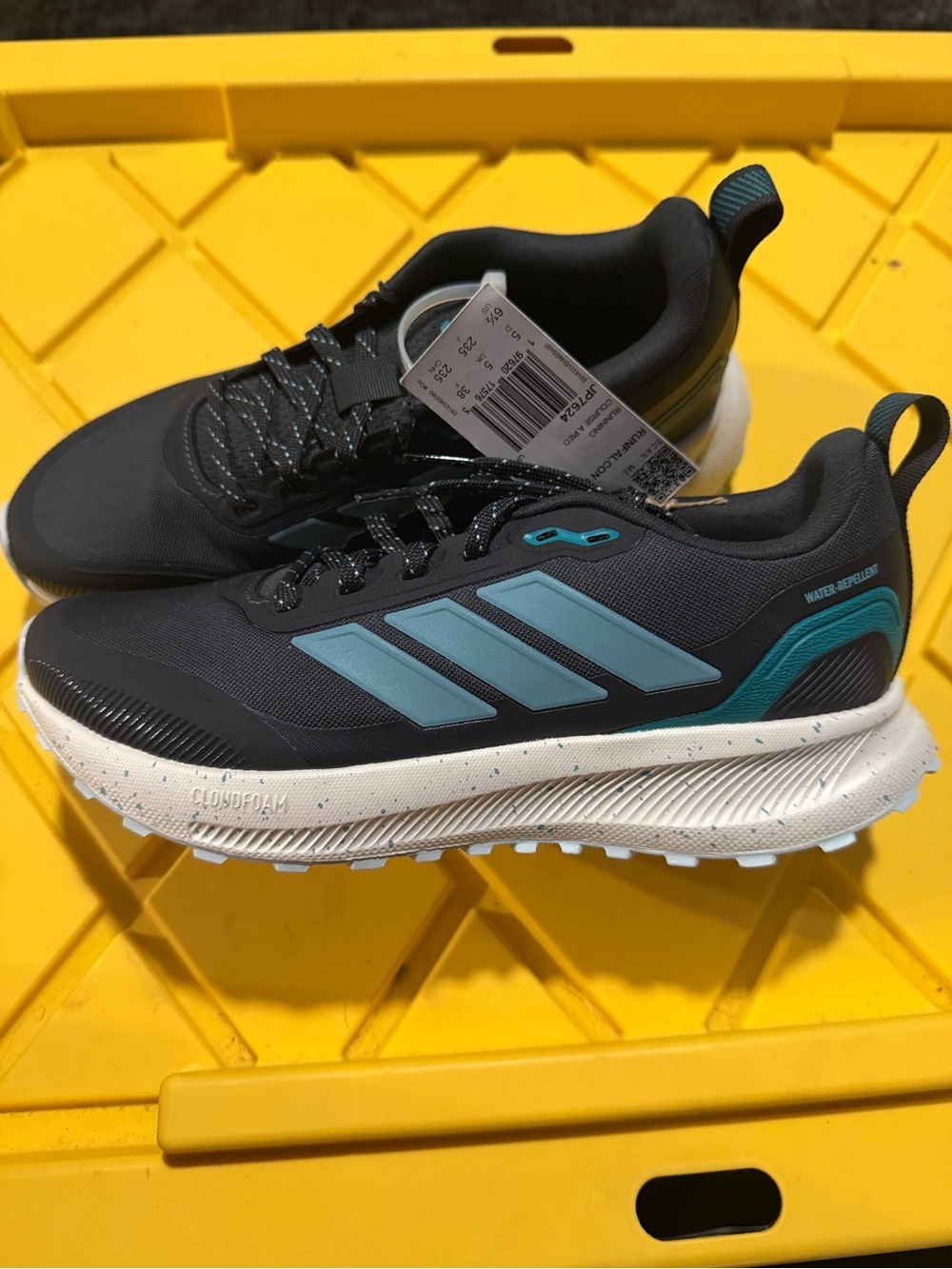 Adidas Runfalcon 5Trw Women's Black & Teal Cloudfoam Running Sneakers